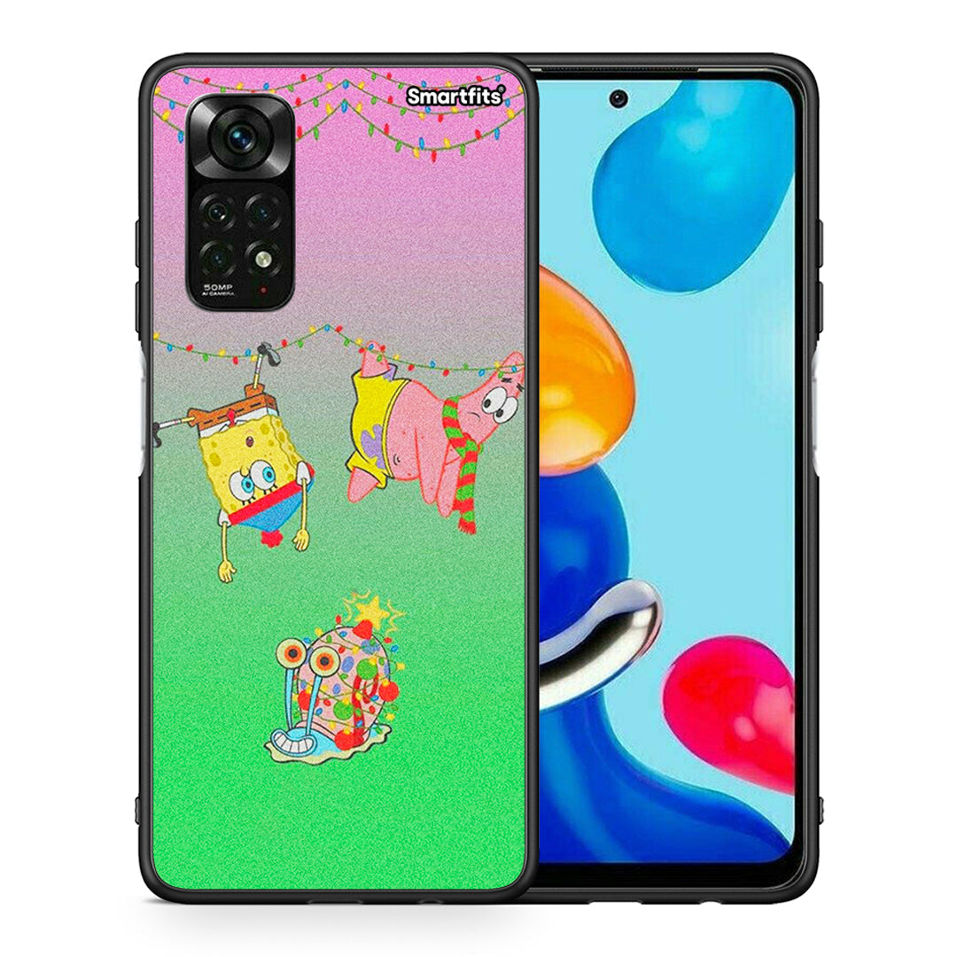 Θήκη Xiaomi Redmi Note 11 Pro 5G Xmas Lights από τη Smartfits με σχέδιο στο πίσω μέρος και μαύρο περίβλημα | Xiaomi Redmi Note 11 Pro 5G Xmas Lights case with colorful back and black bezels