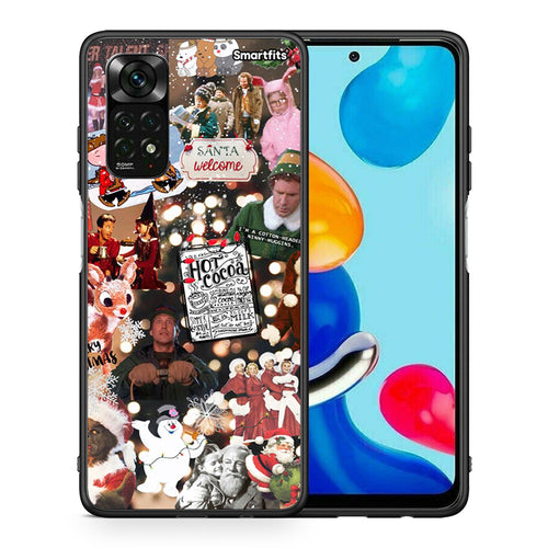 Θήκη Xiaomi Redmi Note 12 Pro 4G Xmas Movies από τη Smartfits με σχέδιο στο πίσω μέρος και μαύρο περίβλημα | Xiaomi Redmi Note 12 Pro 4G Xmas Movies case with colorful back and black bezels
