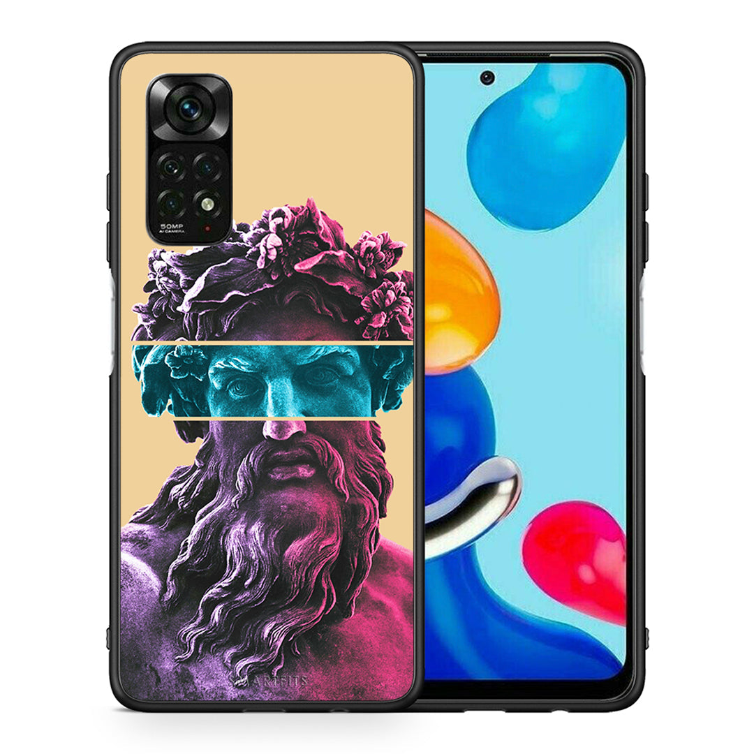 Θήκη Αγίου Βαλεντίνου Xiaomi Redmi Note 11 Pro 5G Zeus Art από τη Smartfits με σχέδιο στο πίσω μέρος και μαύρο περίβλημα | Xiaomi Redmi Note 11 Pro 5G Zeus Art case with colorful back and black bezels