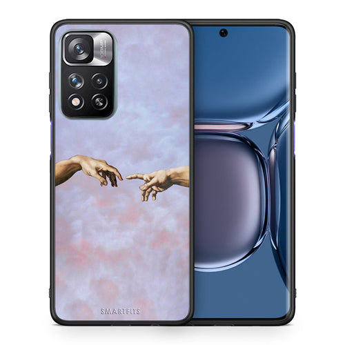 Θήκη Xiaomi Redmi Note 11 Pro/11 Pro+ Adam Hand από τη Smartfits με σχέδιο στο πίσω μέρος και μαύρο περίβλημα | Xiaomi Redmi Note 11 Pro/11 Pro+ Adam Hand case with colorful back and black bezels