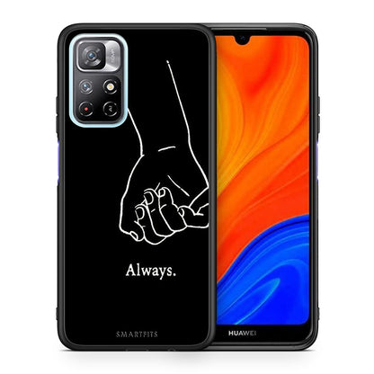Θήκη Αγίου Βαλεντίνου Xiaomi Redmi Note 11 Pro / 11 Pro+ Always & Forever 1 από τη Smartfits με σχέδιο στο πίσω μέρος και μαύρο περίβλημα | Xiaomi Redmi Note 11 Pro / 11 Pro+ Always & Forever 1 case with colorful back and black bezels