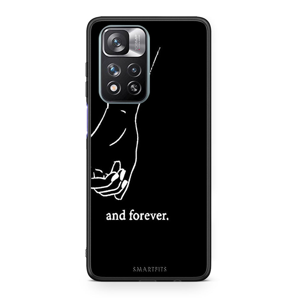 Xiaomi Redmi Note 11 Pro / 11 Pro+ Always & Forever 2 Θήκη Αγίου Βαλεντίνου από τη Smartfits με σχέδιο στο πίσω μέρος και μαύρο περίβλημα | Smartphone case with colorful back and black bezels by Smartfits
