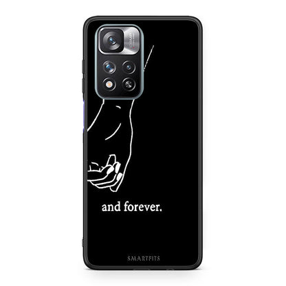 Xiaomi Redmi Note 11 Pro / 11 Pro+ Always & Forever 2 Θήκη Αγίου Βαλεντίνου από τη Smartfits με σχέδιο στο πίσω μέρος και μαύρο περίβλημα | Smartphone case with colorful back and black bezels by Smartfits