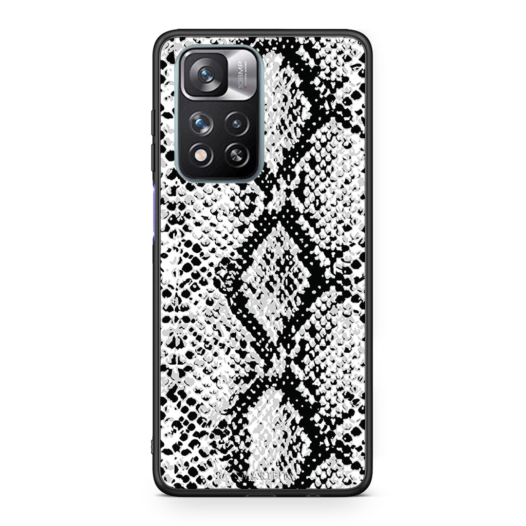 24 - Xiaomi Redmi Note 11 Pro/11 Pro+ White Snake Animal case, cover, bumper