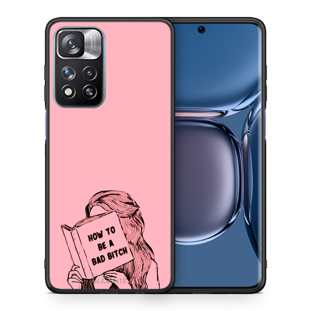 Θήκη Xiaomi Redmi Note 11 Pro/11 Pro+ Bad Bitch από τη Smartfits με σχέδιο στο πίσω μέρος και μαύρο περίβλημα | Xiaomi Redmi Note 11 Pro/11 Pro+ Bad Bitch case with colorful back and black bezels