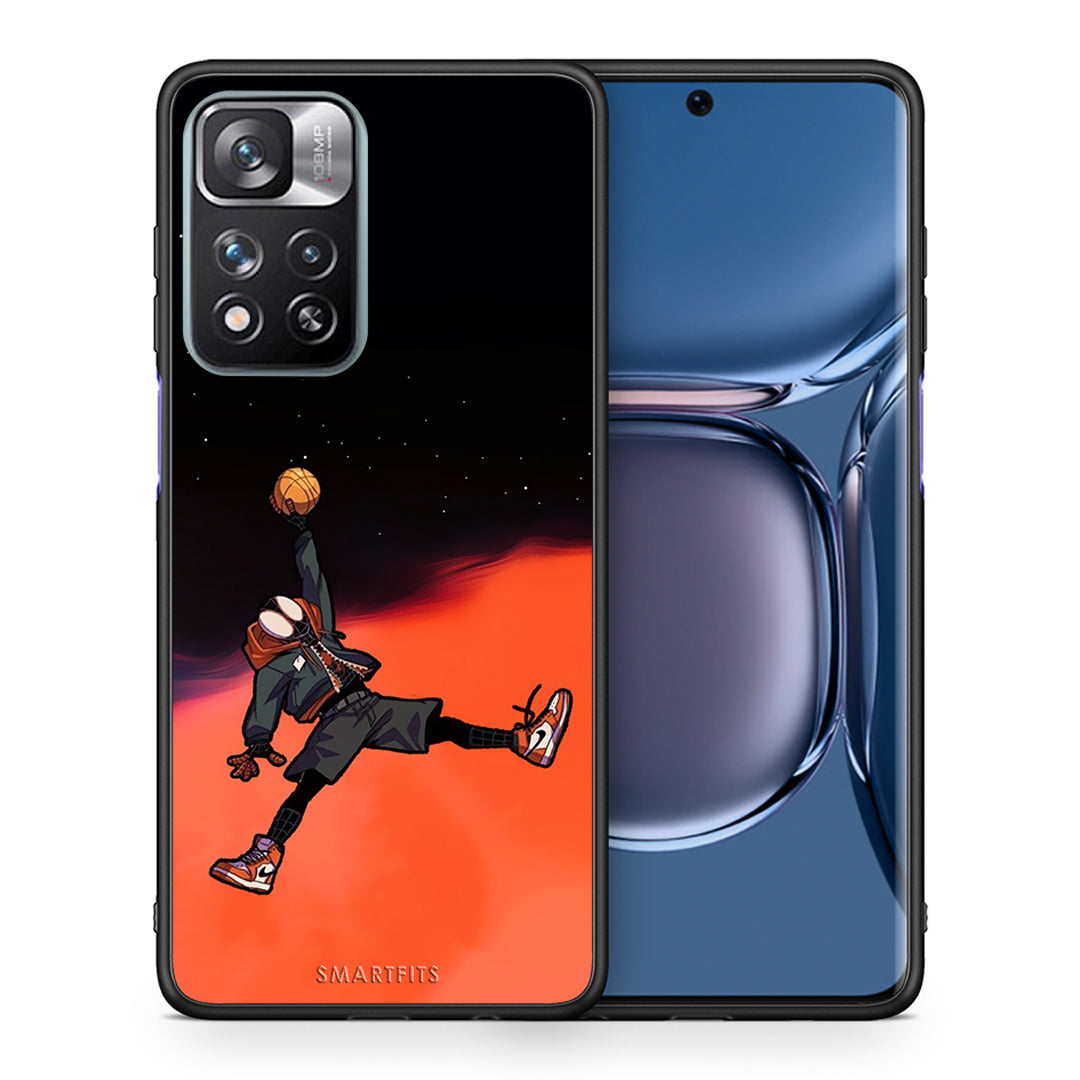 Θήκη Xiaomi Redmi Note 11 Pro/11 Pro+ Basketball Hero από τη Smartfits με σχέδιο στο πίσω μέρος και μαύρο περίβλημα | Xiaomi Redmi Note 11 Pro/11 Pro+ Basketball Hero case with colorful back and black bezels