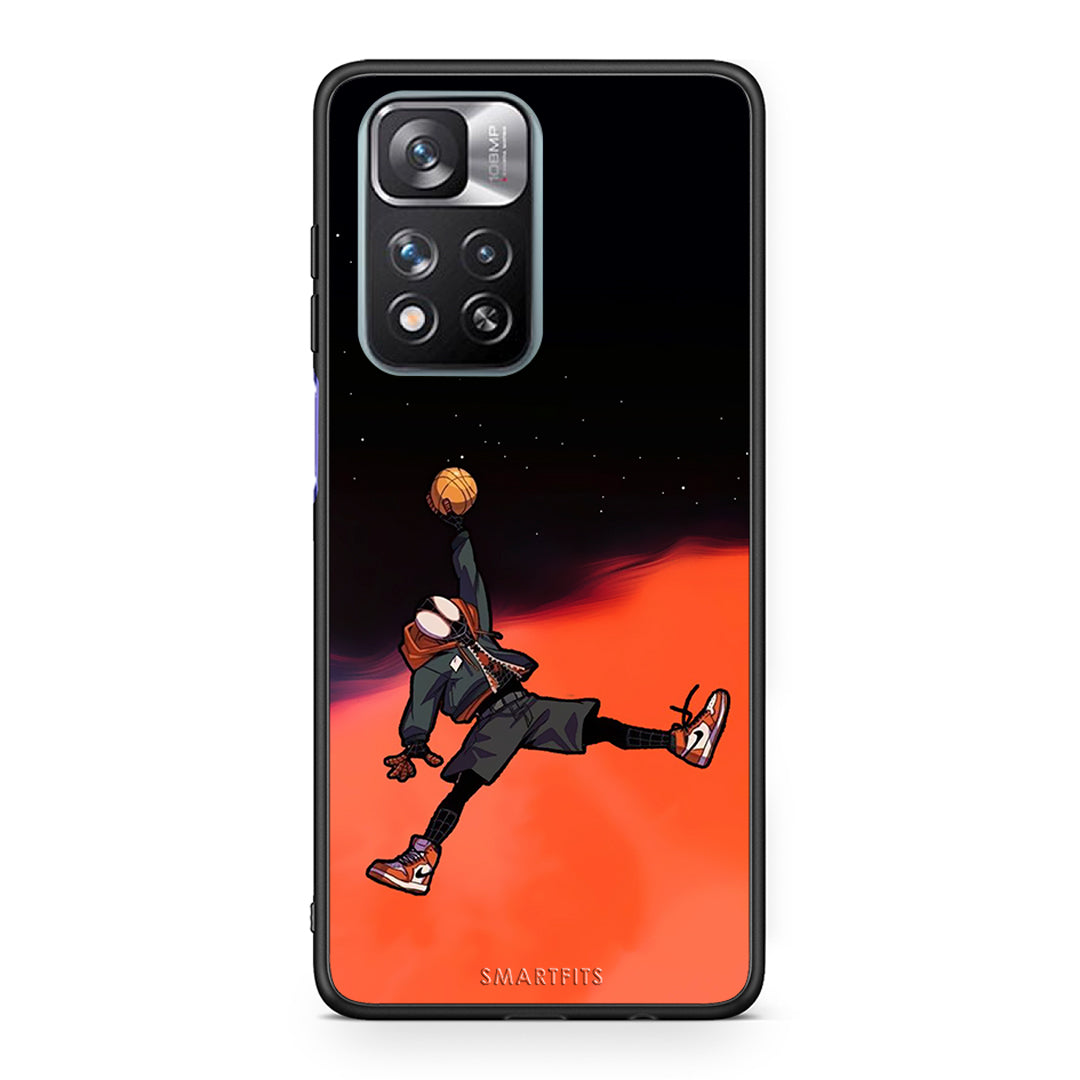 Xiaomi Redmi Note 11 Pro/11 Pro+ Basketball Hero θήκη από τη Smartfits με σχέδιο στο πίσω μέρος και μαύρο περίβλημα | Smartphone case with colorful back and black bezels by Smartfits