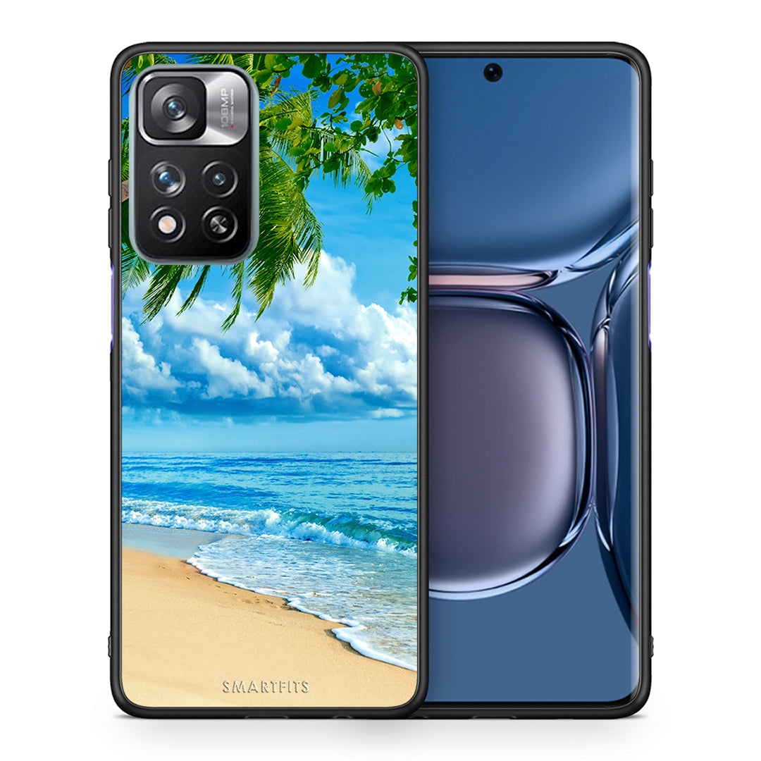 Θήκη Xiaomi Redmi Note 11 Pro/11 Pro+ Beautiful Beach από τη Smartfits με σχέδιο στο πίσω μέρος και μαύρο περίβλημα | Xiaomi Redmi Note 11 Pro/11 Pro+ Beautiful Beach case with colorful back and black bezels