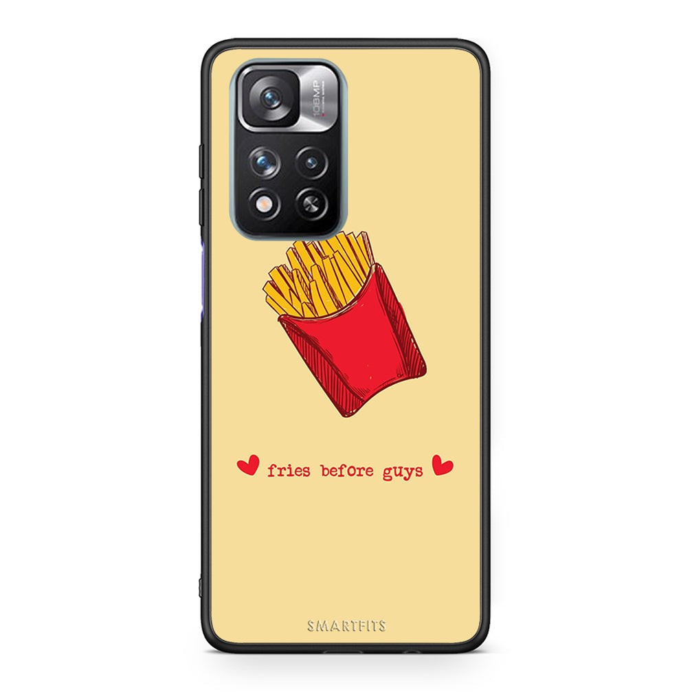 Xiaomi Redmi Note 11 Pro / 11 Pro+ Fries Before Guys Θήκη Αγίου Βαλεντίνου από τη Smartfits με σχέδιο στο πίσω μέρος και μαύρο περίβλημα | Smartphone case with colorful back and black bezels by Smartfits