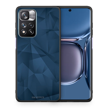 Θήκη Xiaomi Redmi Note 11 Pro/11 Pro+ Blue Abstract Geometric από τη Smartfits με σχέδιο στο πίσω μέρος και μαύρο περίβλημα | Xiaomi Redmi Note 11 Pro/11 Pro+ Blue Abstract Geometric case with colorful back and black bezels