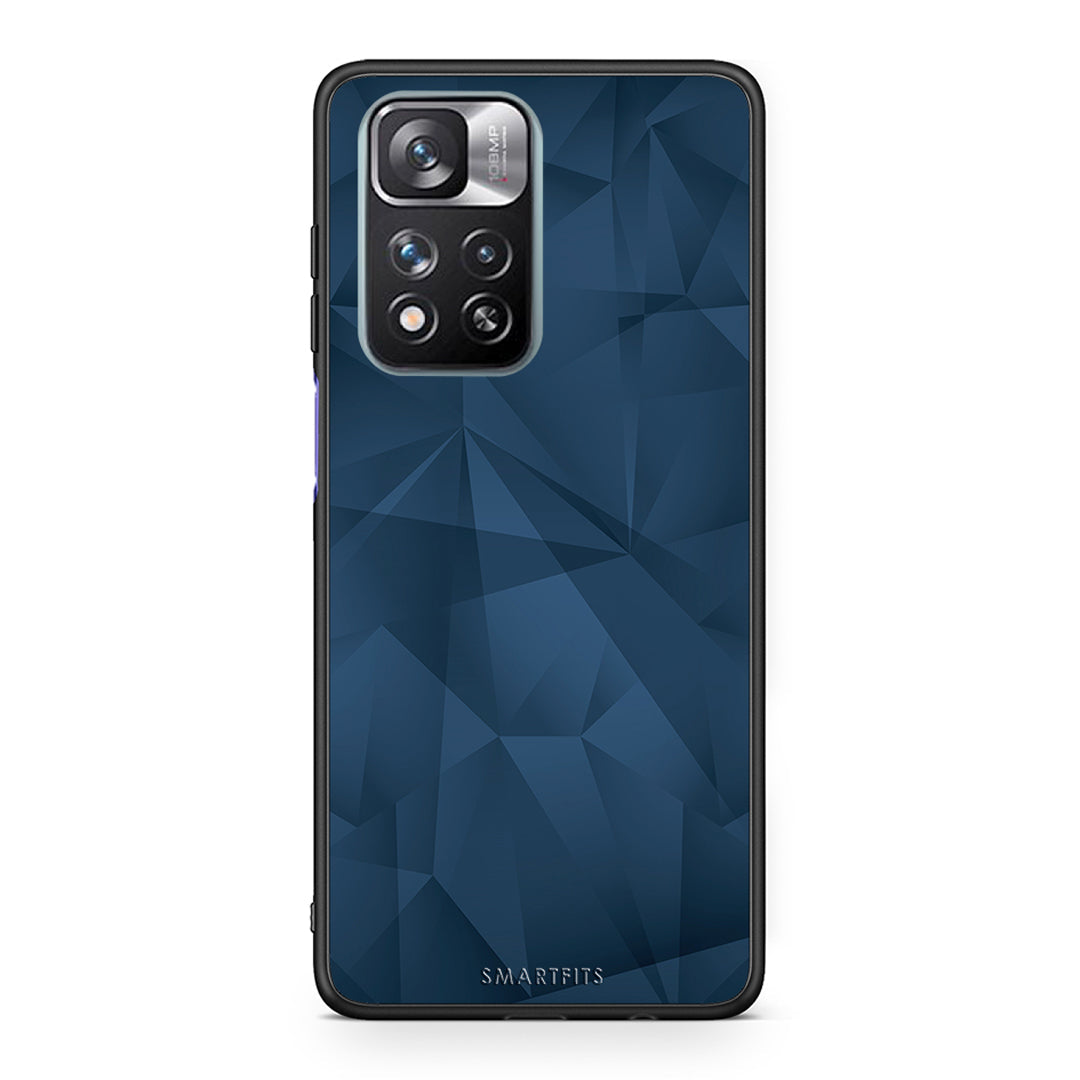 39 - Xiaomi Redmi Note 11 Pro/11 Pro+ Blue Abstract Geometric case, cover, bumper