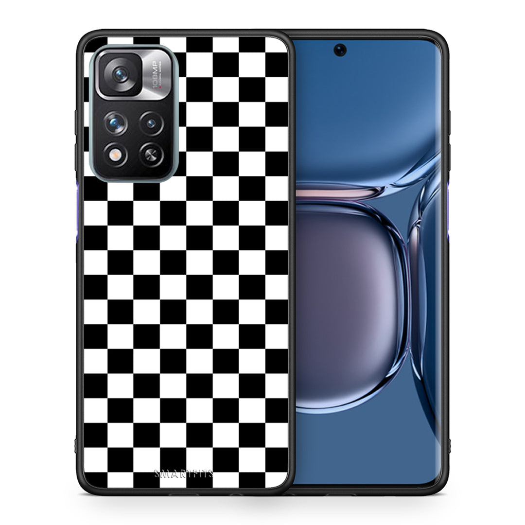 Θήκη Xiaomi Redmi Note 11 Pro/11 Pro+ Squares Geometric από τη Smartfits με σχέδιο στο πίσω μέρος και μαύρο περίβλημα | Xiaomi Redmi Note 11 Pro/11 Pro+ Squares Geometric case with colorful back and black bezels
