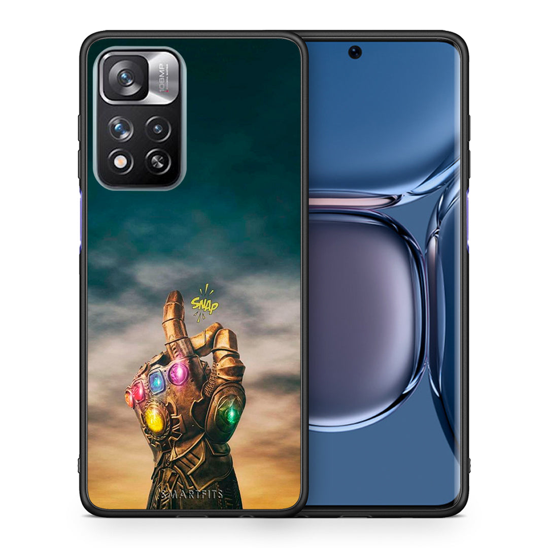 Θήκη Xiaomi Redmi Note 11 Pro/11 Pro+ Infinity Snap από τη Smartfits με σχέδιο στο πίσω μέρος και μαύρο περίβλημα | Xiaomi Redmi Note 11 Pro/11 Pro+ Infinity Snap case with colorful back and black bezels