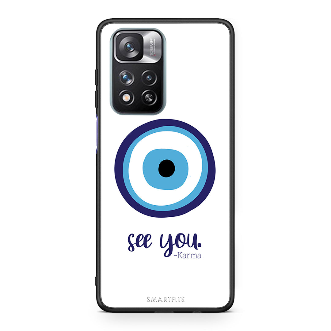 Xiaomi Redmi Note 11 Pro/11 Pro+ Karma Says θήκη από τη Smartfits με σχέδιο στο πίσω μέρος και μαύρο περίβλημα | Smartphone case with colorful back and black bezels by Smartfits