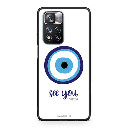 Xiaomi Redmi Note 11 Pro/11 Pro+ Karma Says θήκη από τη Smartfits με σχέδιο στο πίσω μέρος και μαύρο περίβλημα | Smartphone case with colorful back and black bezels by Smartfits
