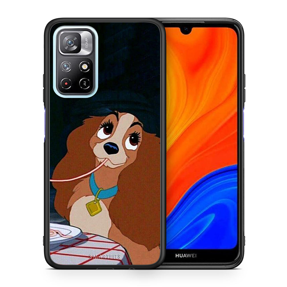 Θήκη Αγίου Βαλεντίνου Xiaomi Redmi Note 11 Pro / 11 Pro+ Lady And Tramp 2 από τη Smartfits με σχέδιο στο πίσω μέρος και μαύρο περίβλημα | Xiaomi Redmi Note 11 Pro / 11 Pro+ Lady And Tramp 2 case with colorful back and black bezels