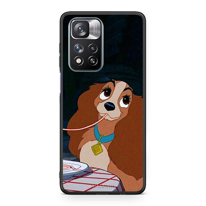 Xiaomi Redmi Note 11 Pro / 11 Pro+ Lady And Tramp 2 Θήκη Αγίου Βαλεντίνου από τη Smartfits με σχέδιο στο πίσω μέρος και μαύρο περίβλημα | Smartphone case with colorful back and black bezels by Smartfits
