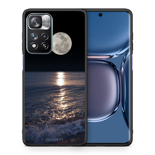 Θήκη Xiaomi Redmi Note 11 Pro/11 Pro+ Moon Landscape από τη Smartfits με σχέδιο στο πίσω μέρος και μαύρο περίβλημα | Xiaomi Redmi Note 11 Pro/11 Pro+ Moon Landscape case with colorful back and black bezels