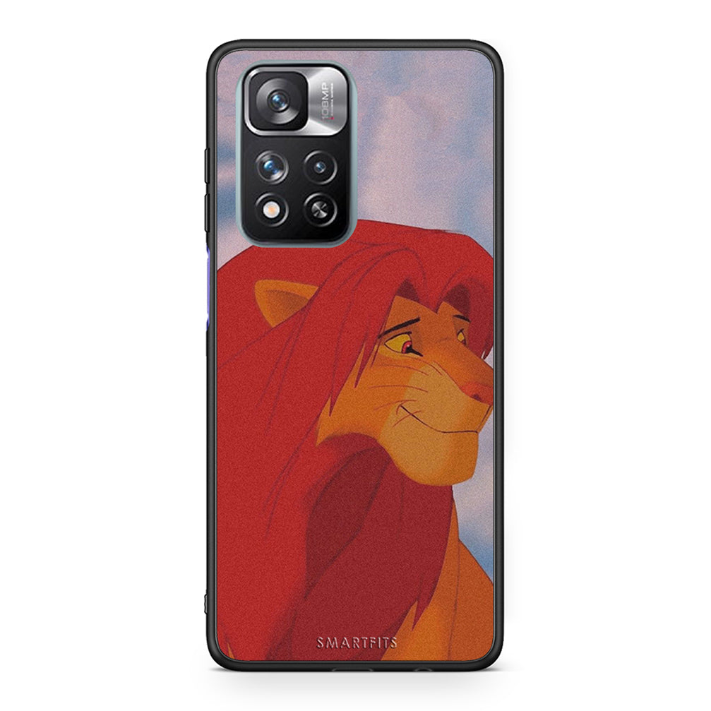 Xiaomi Redmi Note 11 Pro / 11 Pro+ Lion Love 1 Θήκη Αγίου Βαλεντίνου από τη Smartfits με σχέδιο στο πίσω μέρος και μαύρο περίβλημα | Smartphone case with colorful back and black bezels by Smartfits