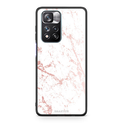 116 - Xiaomi Redmi Note 11 Pro/11 Pro+ Pink Splash Marble case, cover, bumper