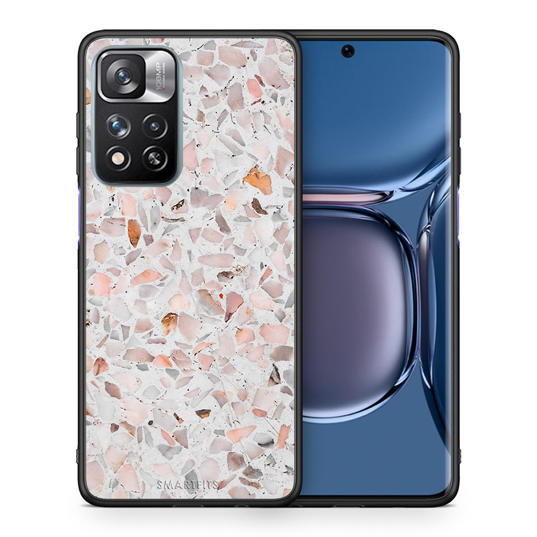 Θήκη Xiaomi Redmi Note 11 Pro/11 Pro+ Marble Terrazzo από τη Smartfits με σχέδιο στο πίσω μέρος και μαύρο περίβλημα | Xiaomi Redmi Note 11 Pro/11 Pro+ Marble Terrazzo case with colorful back and black bezels