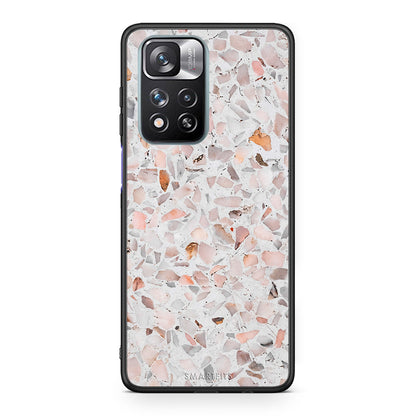 Xiaomi Redmi Note 11 Pro/11 Pro+ Marble Terrazzo θήκη από τη Smartfits με σχέδιο στο πίσω μέρος και μαύρο περίβλημα | Smartphone case with colorful back and black bezels by Smartfits