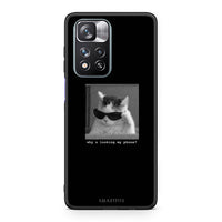 Thumbnail for Xiaomi Redmi Note 11 Pro/11 Pro+ Meme Cat θήκη από τη Smartfits με σχέδιο στο πίσω μέρος και μαύρο περίβλημα | Smartphone case with colorful back and black bezels by Smartfits