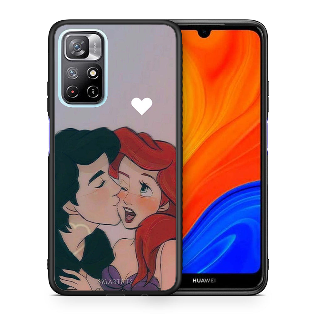 Θήκη Αγίου Βαλεντίνου Xiaomi Redmi Note 11 Pro / 11 Pro+ Mermaid Love από τη Smartfits με σχέδιο στο πίσω μέρος και μαύρο περίβλημα | Xiaomi Redmi Note 11 Pro / 11 Pro+ Mermaid Love case with colorful back and black bezels