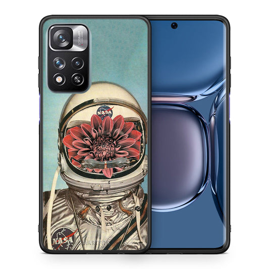 Θήκη Xiaomi Redmi Note 11 Pro/11 Pro+ Nasa Bloom από τη Smartfits με σχέδιο στο πίσω μέρος και μαύρο περίβλημα | Xiaomi Redmi Note 11 Pro/11 Pro+ Nasa Bloom case with colorful back and black bezels