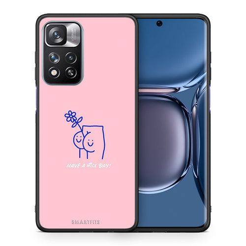 Θήκη Xiaomi Redmi Note 11 Pro/11 Pro+ Nice Day από τη Smartfits με σχέδιο στο πίσω μέρος και μαύρο περίβλημα | Xiaomi Redmi Note 11 Pro/11 Pro+ Nice Day case with colorful back and black bezels