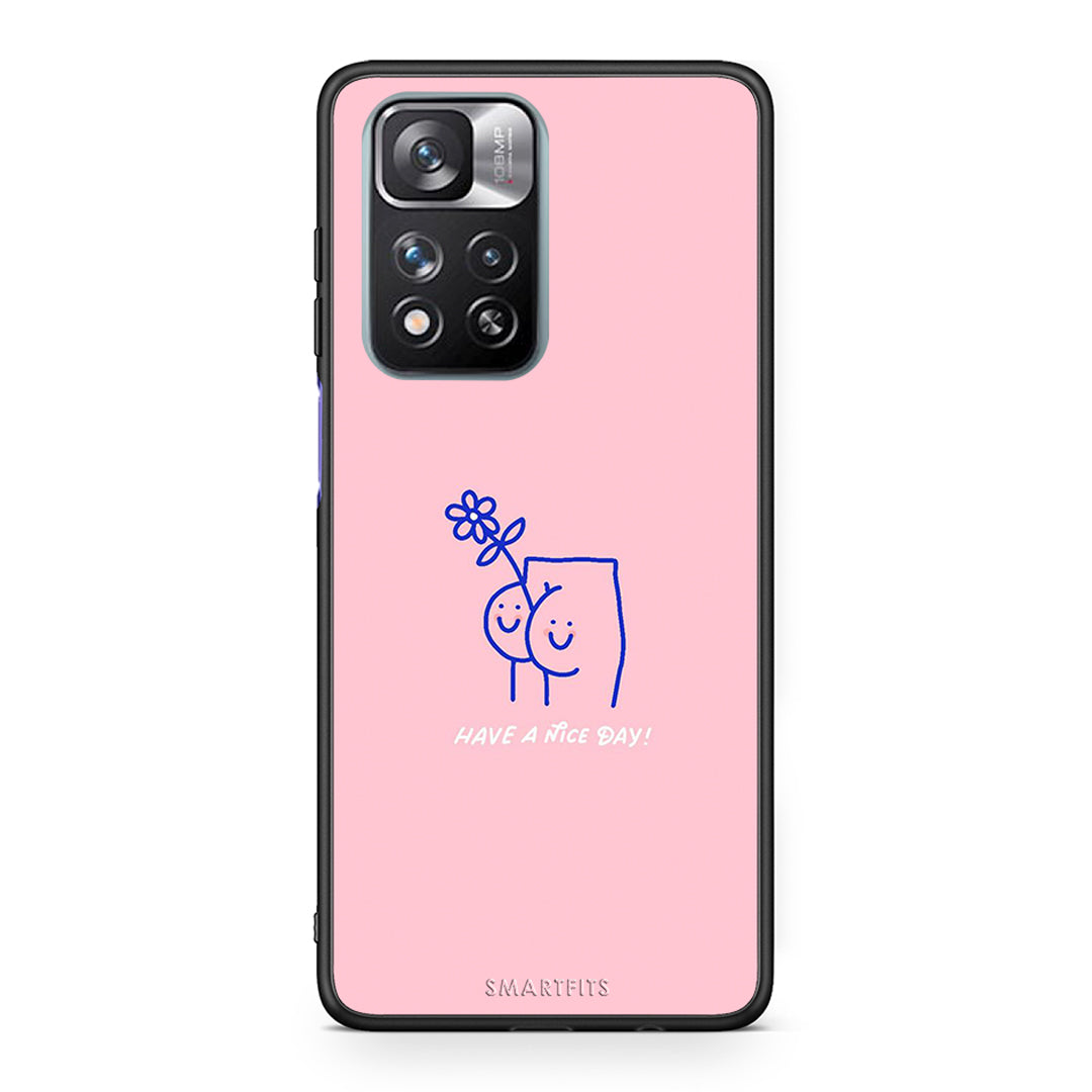 Xiaomi Redmi Note 11 Pro/11 Pro+ Nice Day θήκη από τη Smartfits με σχέδιο στο πίσω μέρος και μαύρο περίβλημα | Smartphone case with colorful back and black bezels by Smartfits