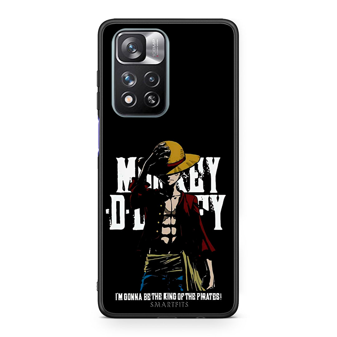 Xiaomi Redmi Note 11 Pro/11 Pro+ Pirate King θήκη από τη Smartfits με σχέδιο στο πίσω μέρος και μαύρο περίβλημα | Smartphone case with colorful back and black bezels by Smartfits