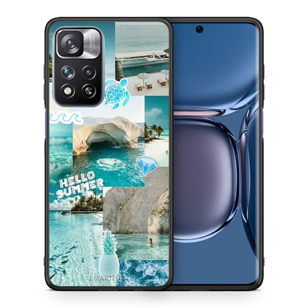 Θήκη Xiaomi Redmi Note 11 Pro / 11 Pro+ Aesthetic Summer από τη Smartfits με σχέδιο στο πίσω μέρος και μαύρο περίβλημα | Xiaomi Redmi Note 11 Pro / 11 Pro+ Aesthetic Summer case with colorful back and black bezels