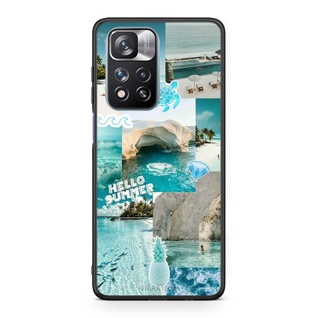 Xiaomi Redmi Note 11 Pro / 11 Pro+ Aesthetic Summer Θήκη από τη Smartfits με σχέδιο στο πίσω μέρος και μαύρο περίβλημα | Smartphone case with colorful back and black bezels by Smartfits