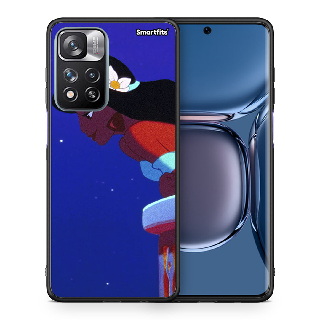 Θήκη Xiaomi Redmi Note 11 Pro/11 Pro+ Alladin And Jasmine Love 2 από τη Smartfits με σχέδιο στο πίσω μέρος και μαύρο περίβλημα | Xiaomi Redmi Note 11 Pro/11 Pro+ Alladin And Jasmine Love 2 case with colorful back and black bezels