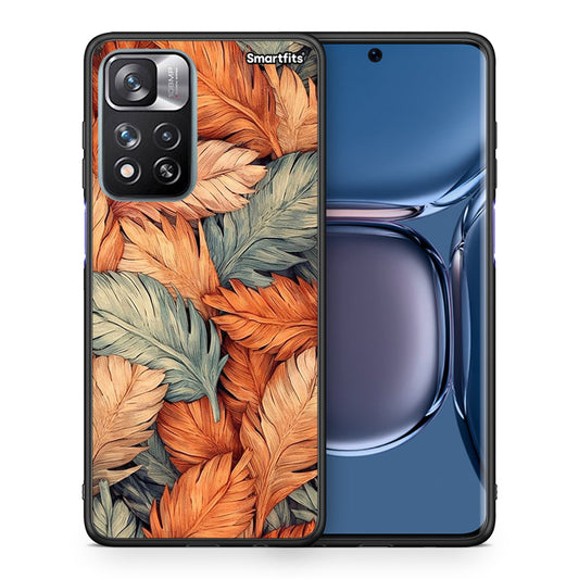 Θήκη Xiaomi Redmi Note 11 Pro / 11 Pro+ Autumn Leaves από τη Smartfits με σχέδιο στο πίσω μέρος και μαύρο περίβλημα | Xiaomi Redmi Note 11 Pro / 11 Pro+ Autumn Leaves case with colorful back and black bezels