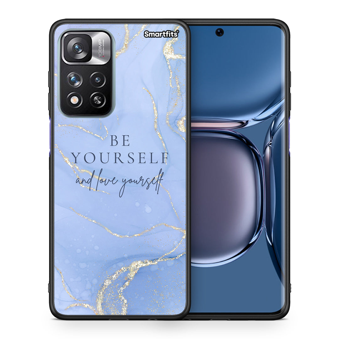 Θήκη Xiaomi Redmi Note 11 Pro/11 Pro+ Be Yourself από τη Smartfits με σχέδιο στο πίσω μέρος και μαύρο περίβλημα | Xiaomi Redmi Note 11 Pro/11 Pro+ Be Yourself case with colorful back and black bezels