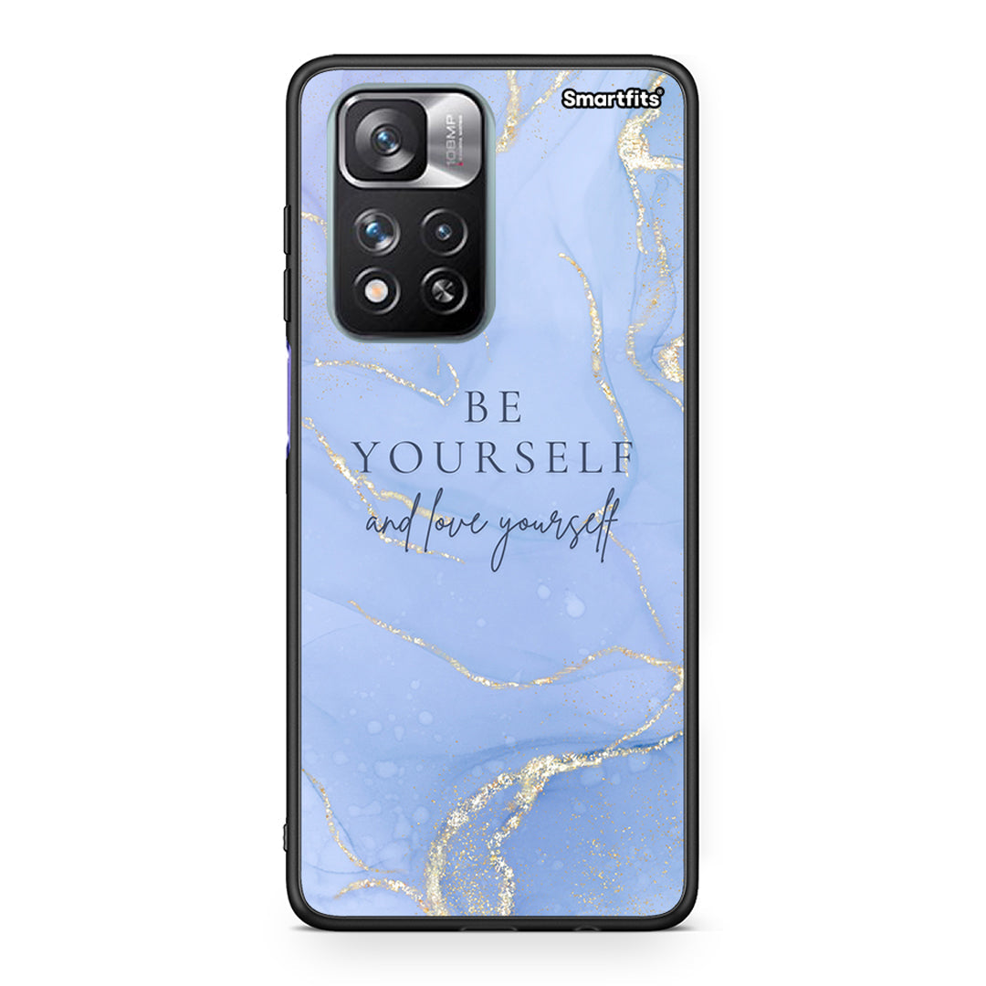 Xiaomi Redmi Note 11 Pro/11 Pro+ Be Yourself θήκη από τη Smartfits με σχέδιο στο πίσω μέρος και μαύρο περίβλημα | Smartphone case with colorful back and black bezels by Smartfits