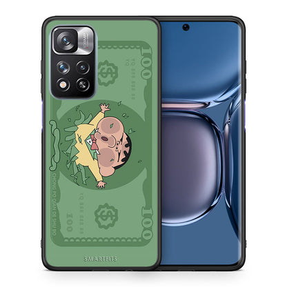 Θήκη Αγίου Βαλεντίνου Xiaomi Redmi Note 11 Pro / 11 Pro+ Big Money από τη Smartfits με σχέδιο στο πίσω μέρος και μαύρο περίβλημα | Xiaomi Redmi Note 11 Pro / 11 Pro+ Big Money case with colorful back and black bezels