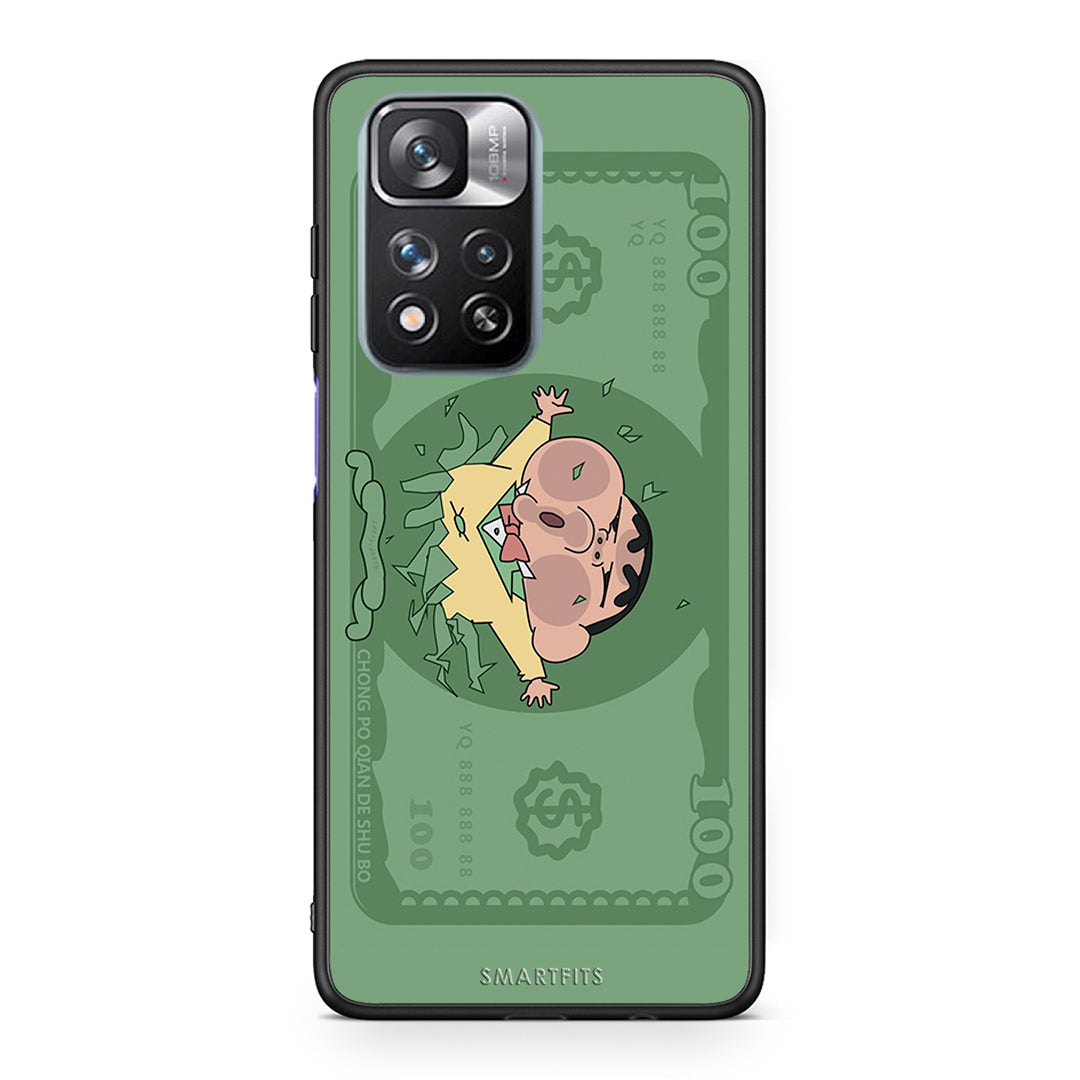 Xiaomi Redmi Note 11 Pro / 11 Pro+ Big Money Θήκη Αγίου Βαλεντίνου από τη Smartfits με σχέδιο στο πίσω μέρος και μαύρο περίβλημα | Smartphone case with colorful back and black bezels by Smartfits