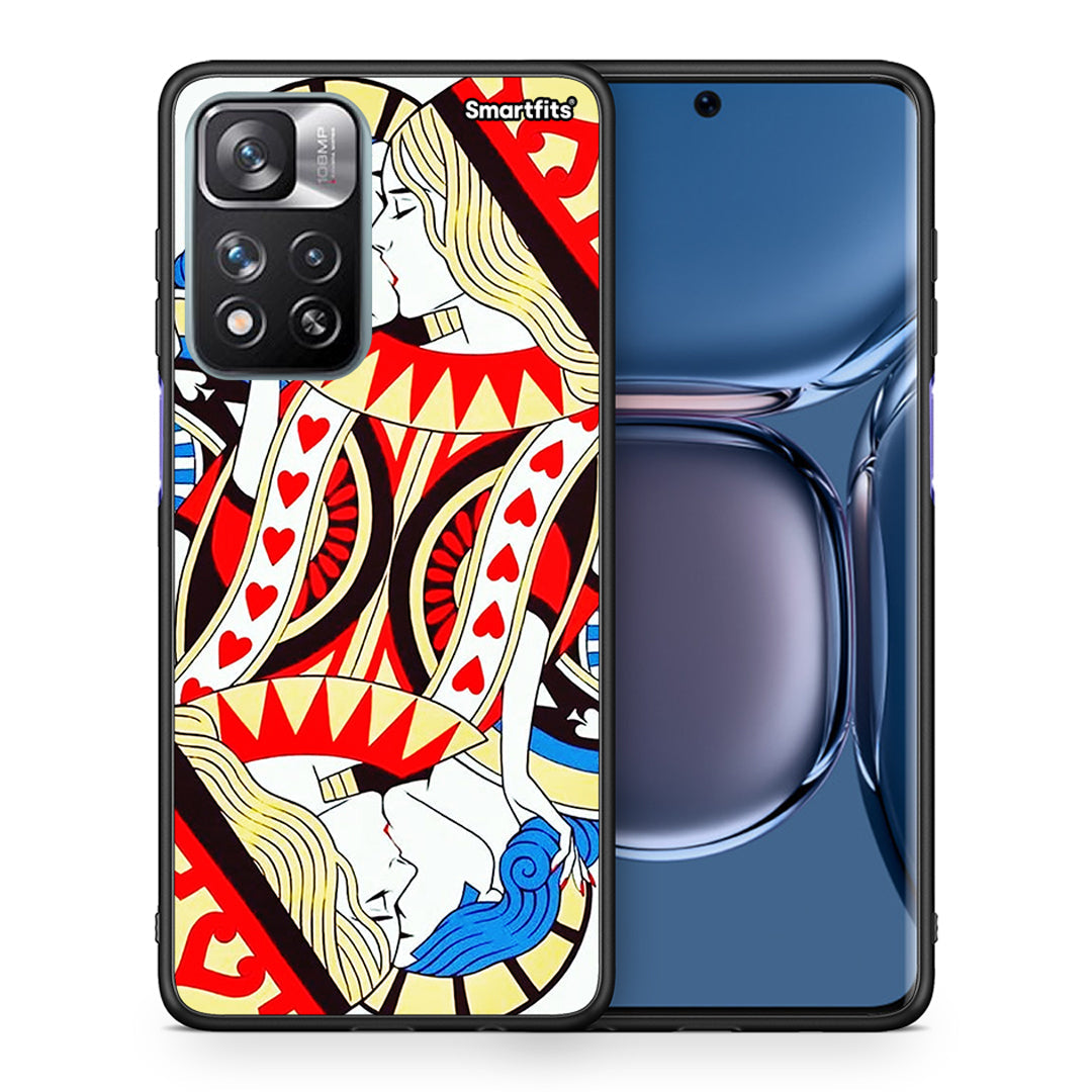 Θήκη Xiaomi Redmi Note 11 Pro/11 Pro+ Card Love από τη Smartfits με σχέδιο στο πίσω μέρος και μαύρο περίβλημα | Xiaomi Redmi Note 11 Pro/11 Pro+ Card Love case with colorful back and black bezels