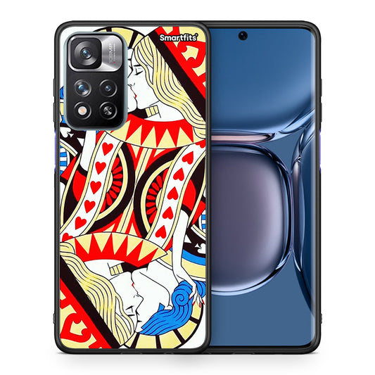 Θήκη Xiaomi Redmi Note 11 Pro/11 Pro+ Card Love από τη Smartfits με σχέδιο στο πίσω μέρος και μαύρο περίβλημα | Xiaomi Redmi Note 11 Pro/11 Pro+ Card Love case with colorful back and black bezels