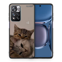 Thumbnail for Θήκη Xiaomi Redmi Note 11 Pro / 11 Pro+ Cats In Love από τη Smartfits με σχέδιο στο πίσω μέρος και μαύρο περίβλημα | Xiaomi Redmi Note 11 Pro / 11 Pro+ Cats In Love case with colorful back and black bezels