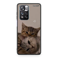 Thumbnail for Xiaomi Redmi Note 11 Pro / 11 Pro+ Cats In Love Θήκη από τη Smartfits με σχέδιο στο πίσω μέρος και μαύρο περίβλημα | Smartphone case with colorful back and black bezels by Smartfits