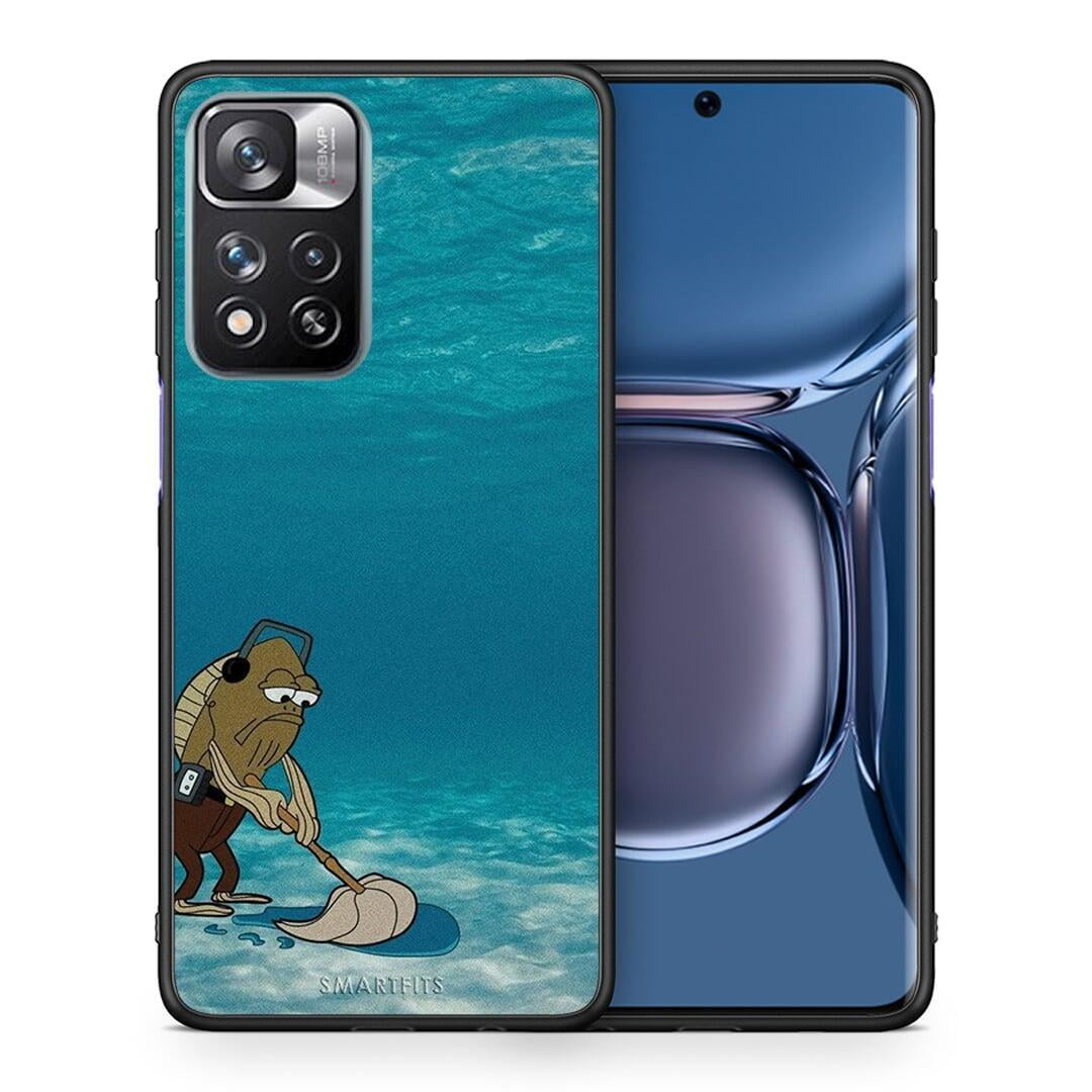 Θήκη Xiaomi Redmi Note 11 Pro / 11 Pro+ Clean The Ocean από τη Smartfits με σχέδιο στο πίσω μέρος και μαύρο περίβλημα | Xiaomi Redmi Note 11 Pro / 11 Pro+ Clean The Ocean case with colorful back and black bezels