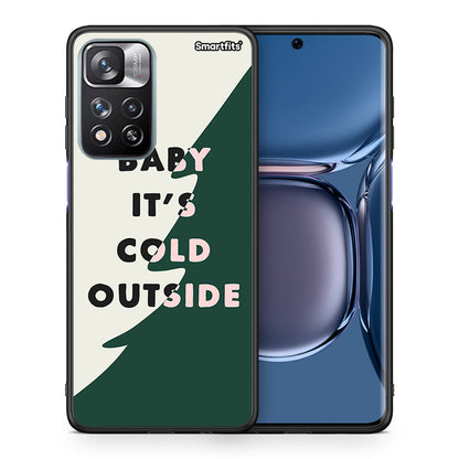 Θήκη Xiaomi Redmi Note 11 Pro/11 Pro+ Cold Outside από τη Smartfits με σχέδιο στο πίσω μέρος και μαύρο περίβλημα | Xiaomi Redmi Note 11 Pro/11 Pro+ Cold Outside case with colorful back and black bezels