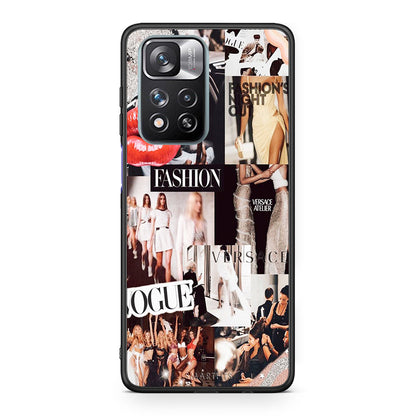 Xiaomi Redmi Note 11 Pro / 11 Pro+ Collage Fashion Θήκη Αγίου Βαλεντίνου από τη Smartfits με σχέδιο στο πίσω μέρος και μαύρο περίβλημα | Smartphone case with colorful back and black bezels by Smartfits