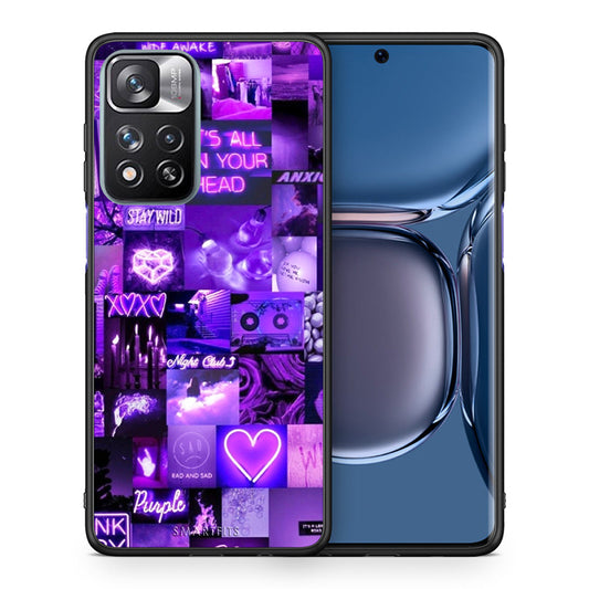 Θήκη Αγίου Βαλεντίνου Xiaomi Redmi Note 11 Pro / 11 Pro+ Collage Stay Wild από τη Smartfits με σχέδιο στο πίσω μέρος και μαύρο περίβλημα | Xiaomi Redmi Note 11 Pro / 11 Pro+ Collage Stay Wild case with colorful back and black bezels