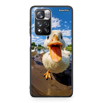 Xiaomi Redmi Note 11 Pro/11 Pro+ Duck Face θήκη από τη Smartfits με σχέδιο στο πίσω μέρος και μαύρο περίβλημα | Smartphone case with colorful back and black bezels by Smartfits