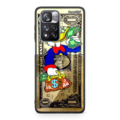 Xiaomi Redmi Note 11 Pro / 11 Pro+ Duck Money Θήκη από τη Smartfits με σχέδιο στο πίσω μέρος και μαύρο περίβλημα | Smartphone case with colorful back and black bezels by Smartfits